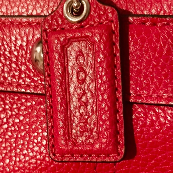 Red Coach Handbag - Picture 6 of 6